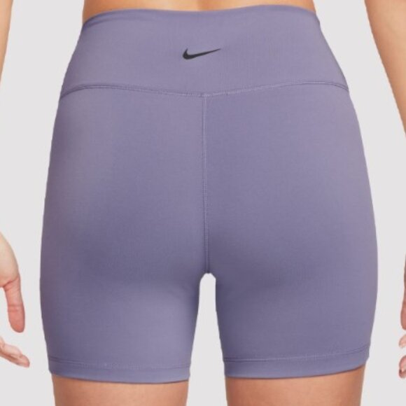 Nike Universa High-Waisted 5" Biker Shorts Dusty Amethyst Purple Women’s Small - Picture 12 of 13